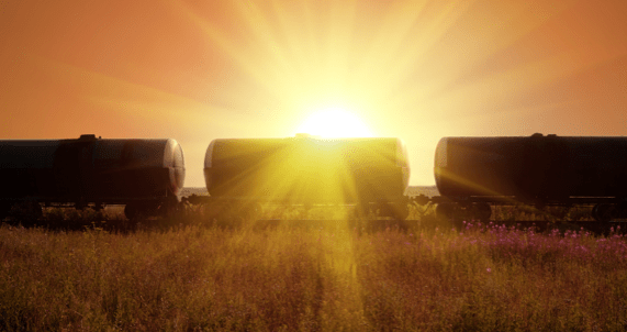 Tank Cars at dusk