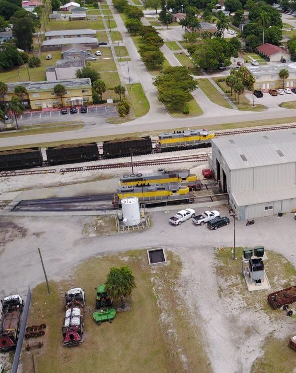 Tank car fleet at facility