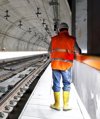 Man in safety gear