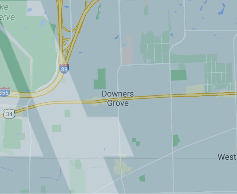 Downers Grove Google Map